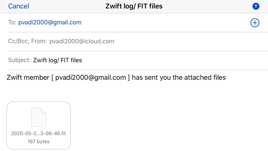Email file-file .FIT yang diperlukan